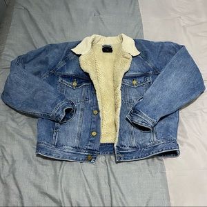 Fear of God Selvedge Denim Alpaca Trucker Jacket